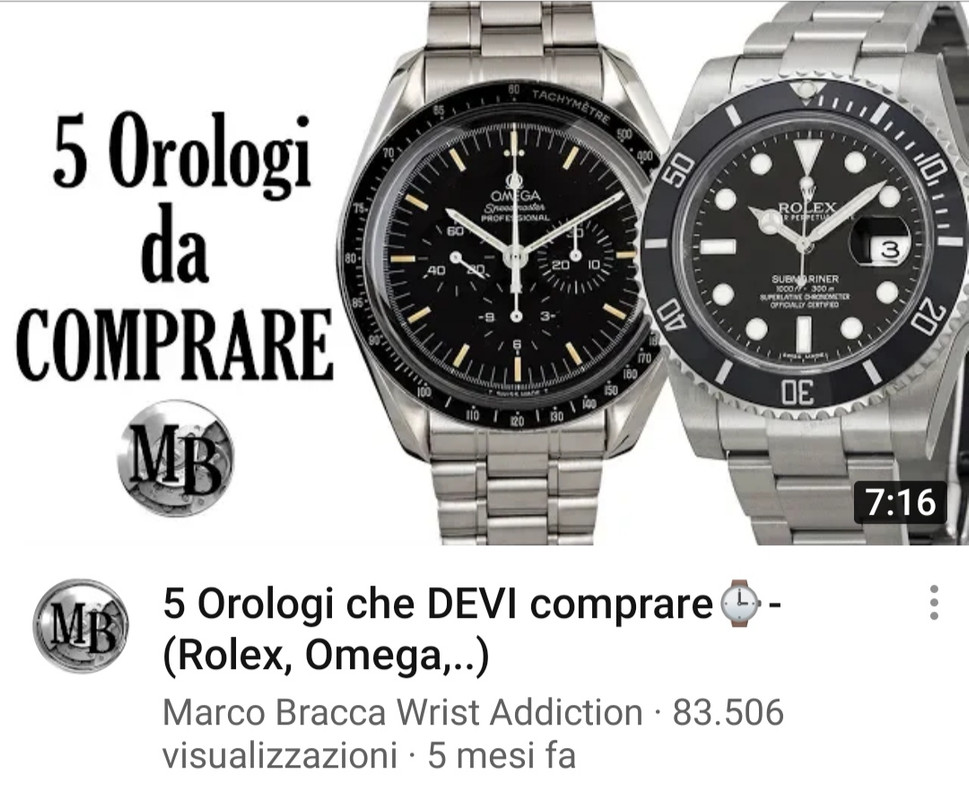 5 orologi da comprare - Watchrules - Forum Orologi