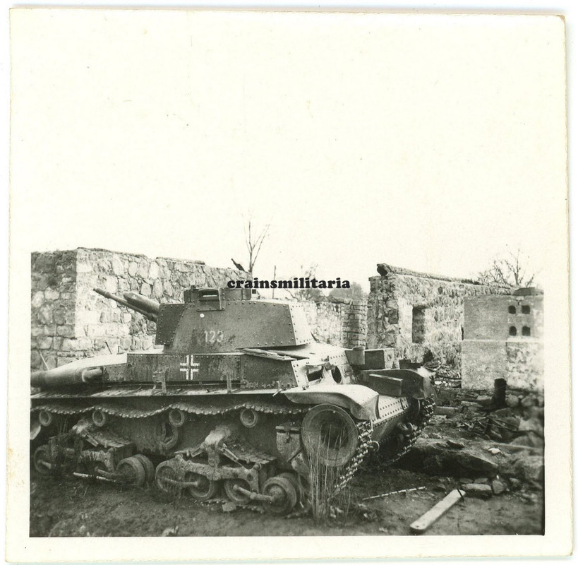 Orig. Foto Tschechien Beute Panzer 35 (t) Tank mit Kennung am Turm