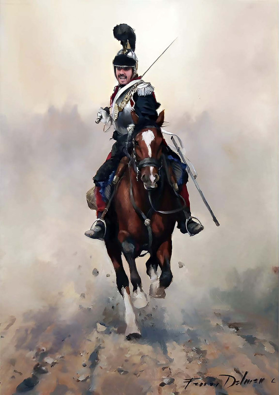 Carlista,Coracero español de la Guardia Real,Augusto Ferrer Dalmau-