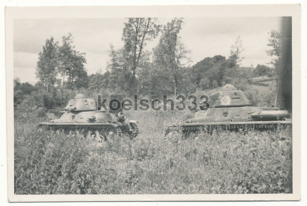 Foto französische Char Hotchkiss Panzer Wehrmach