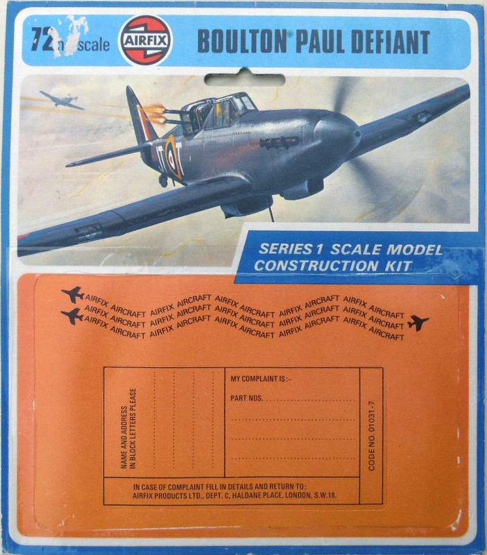 Airfix 72 Boulton Paul Defiant (01031-7) Header
