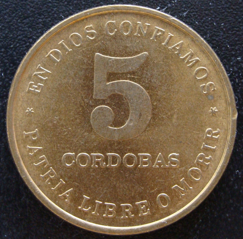 5 Córdobas. Nicaragua (1987) NIC-5-C-rdobas-1987-rev