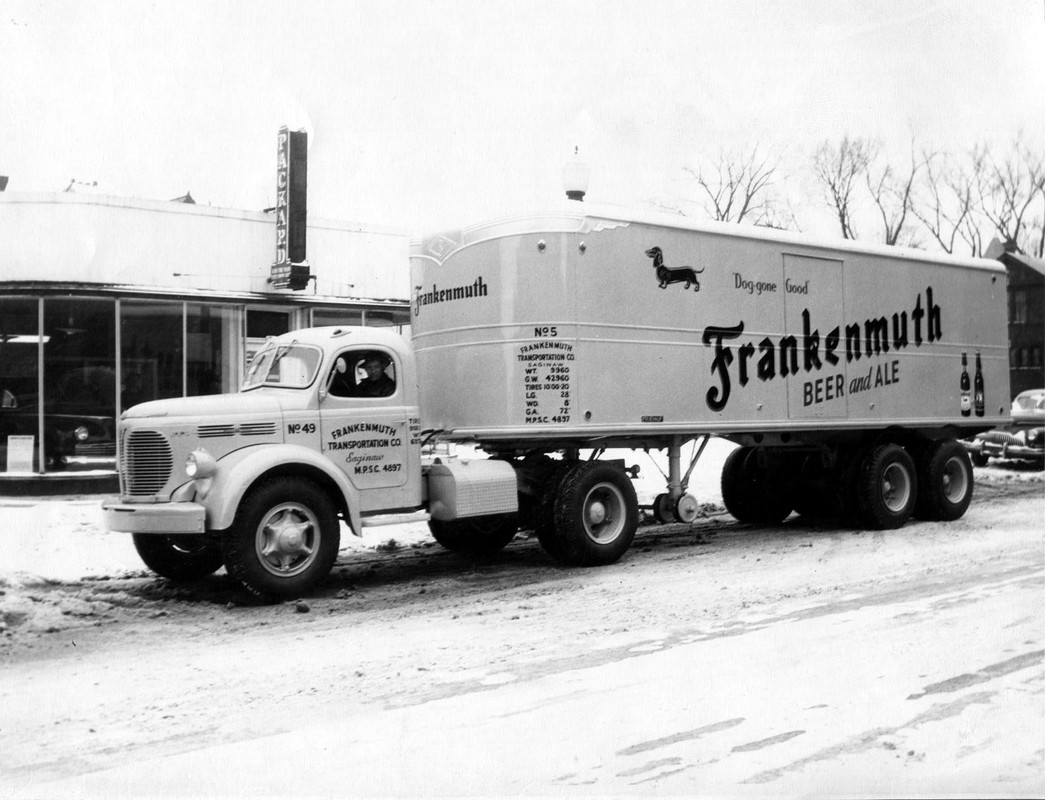 Reo '47 Frankenmuth Beer Packard N Washington & Water Saginaw — Postimages