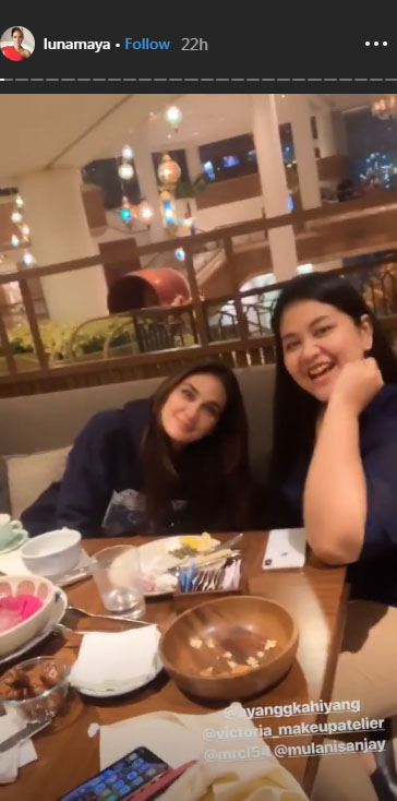 Instagram story Luna Maya