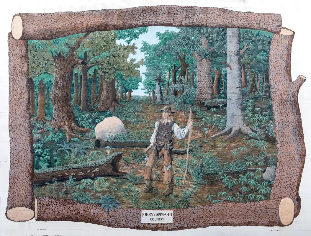 mural-Johnny-Appleseed-Mansfield-actual-folklore-Ohio