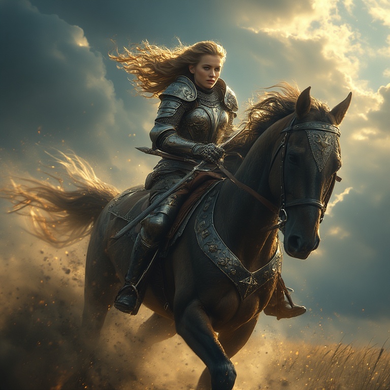 Armored-woman-charging-into-ba-(6)