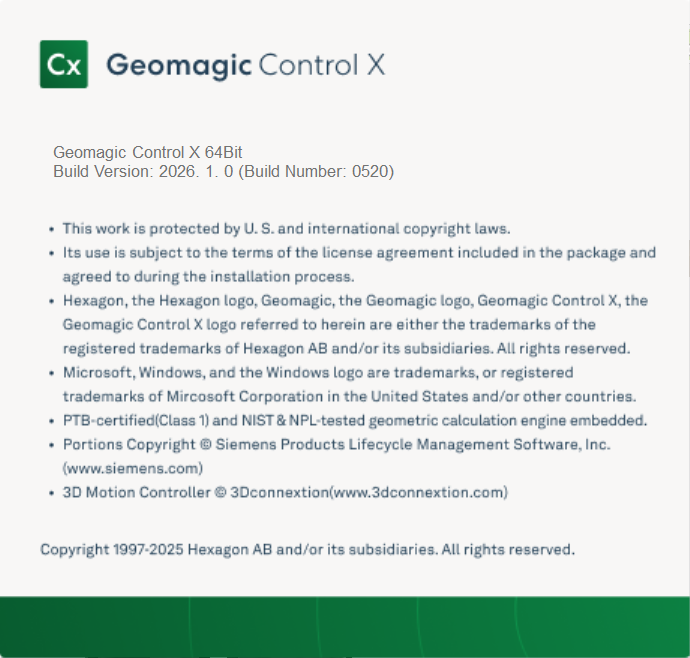 Geomagic Control X 2026.1 x64 full activated