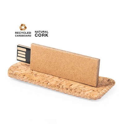 Memoria USB Corcho y Cartón Memoria USB Corcho y Cartón