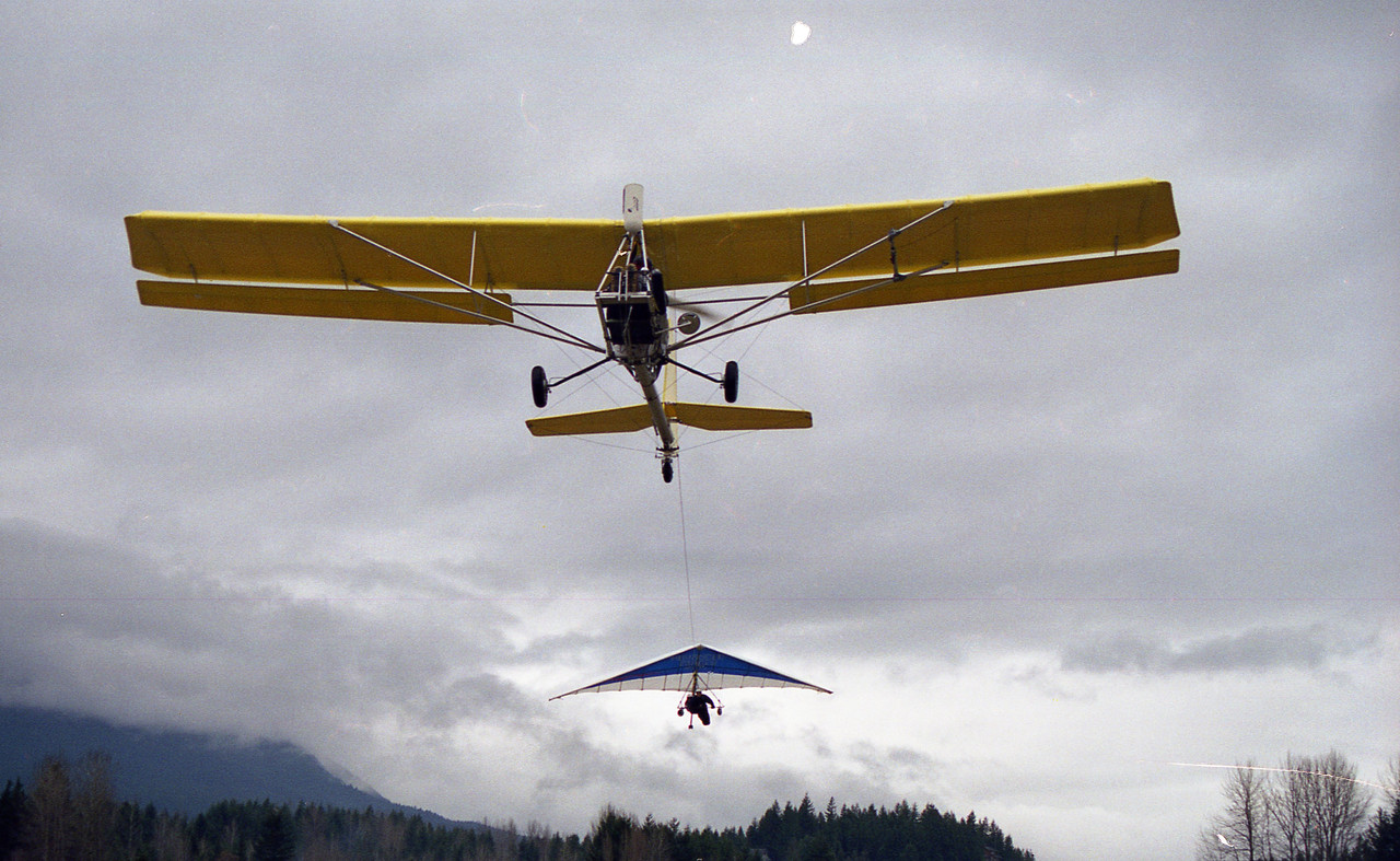 Tandem tow out of Packwood WA airport