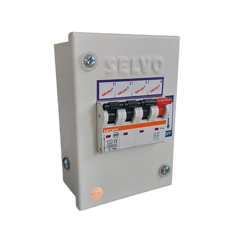 C-40A TPN AND 4 POLE METAL BOX