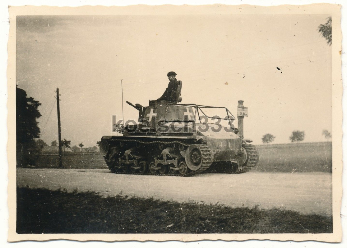 Foto Panzerbefehlswagen 35(t) Funk Rahmenantenne