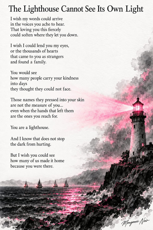 The Lighthouse Cannot See Its Own Light