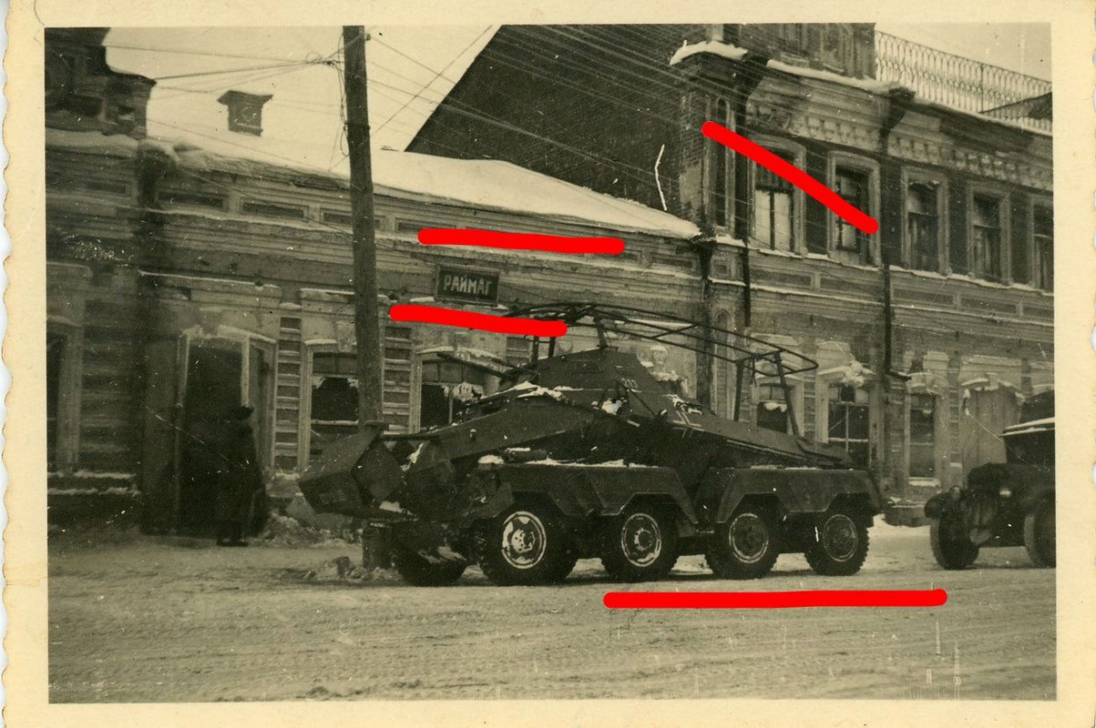 Panzerspähwagen Panzer Tank 8 Rad Russland Foto