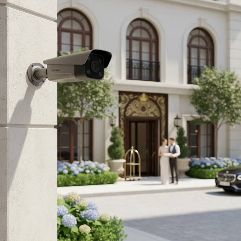 Interface de gerenciamento da câmera Hikvision ANPR