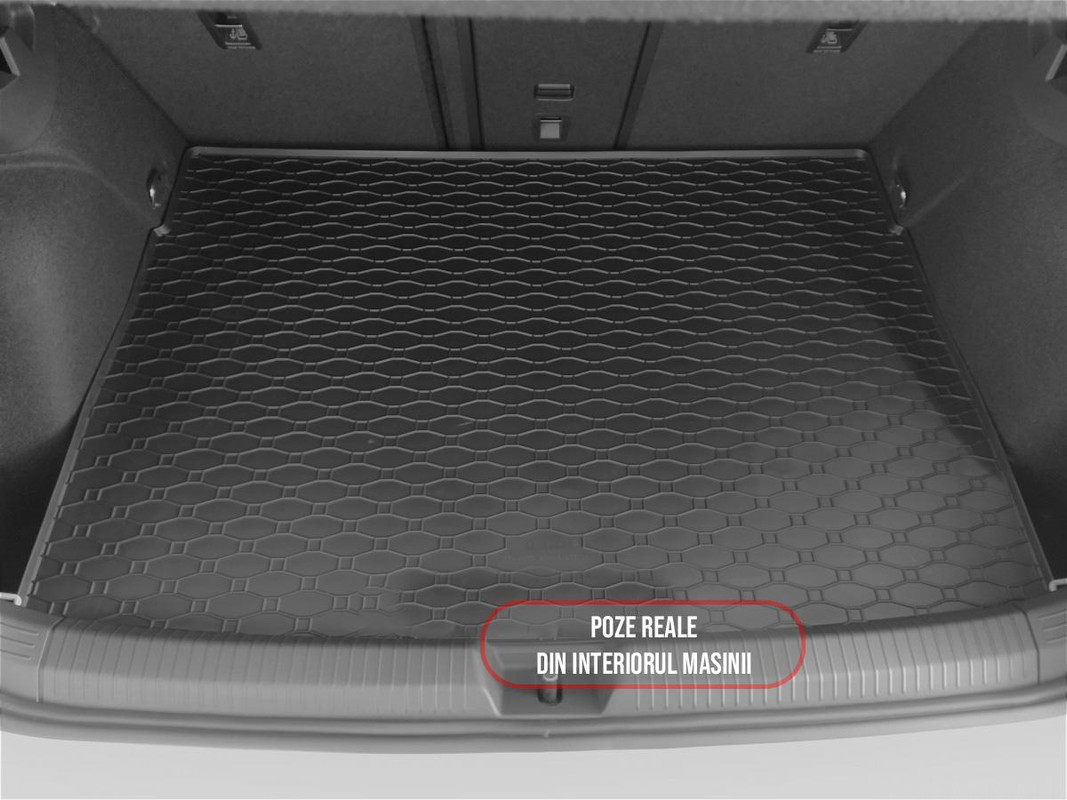 Tavita auto Volkswagen Golf VIII HB 2020-prezent, protectie portbagaj, Cri-Flo, din cauciuc 100%, compatibil cu autoturismul Volkswagen Golf VIII