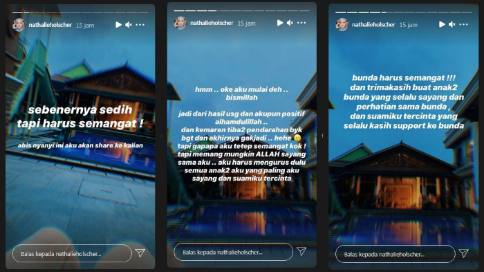 Nathalie Holscher cerita alami pendarahan hingga keguguran