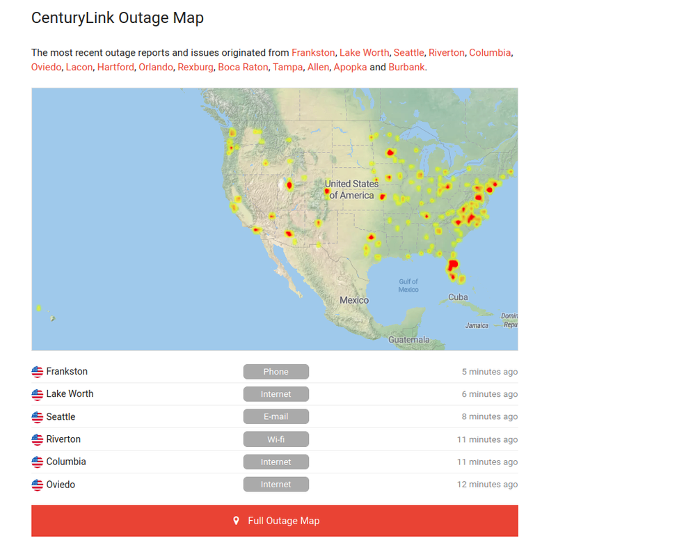 Screenshot_2020-08-30 CenturyLink Outage Current Problems and Outages(1)
