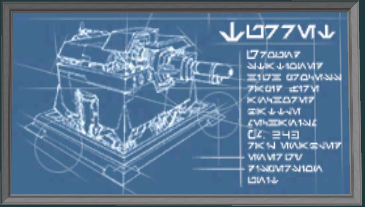 Block Turret Schematic Painting