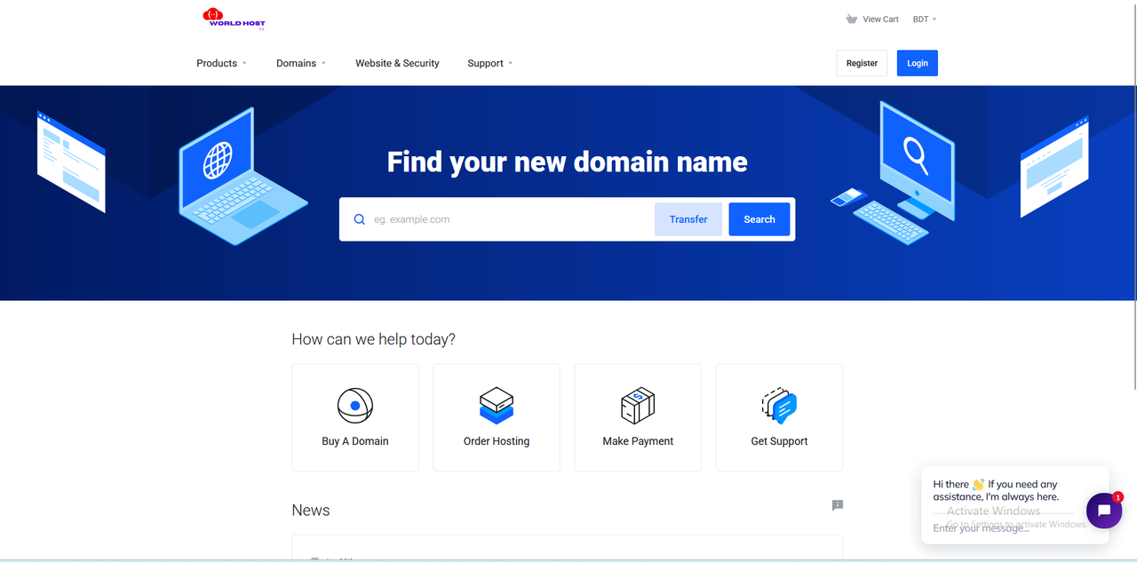 World Host BD - Hosting Platform