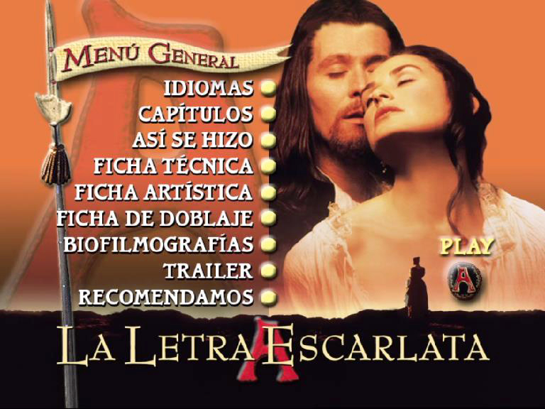 THE SCARLET LETTER MENU - La letra escarlata (The Scarlet Letter) [1995] [Drama, romance] [DVD9] [PAL] [Leng. ESP/CAT/ENG] [Subt. ESP/ENG]