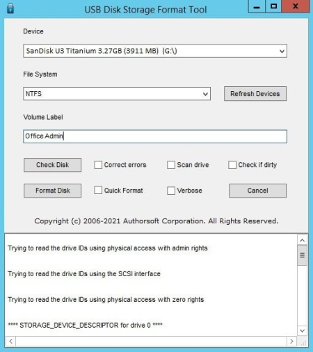 USB Disk Storage Format Tool 6.1 USB Disk Storage Format Tool 6.1