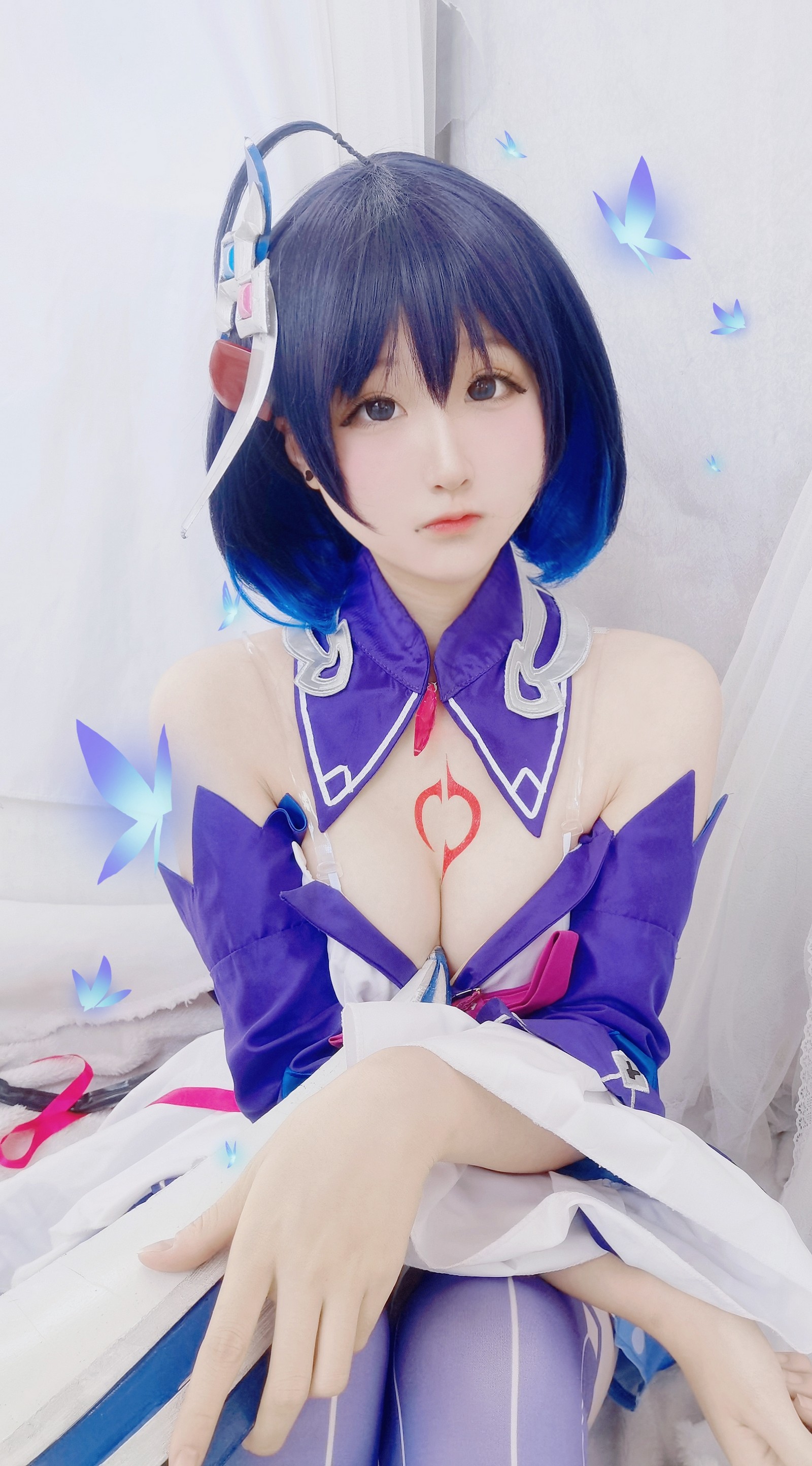Seele麦麦希儿幻海梦蝶写真集｜梦幻蓝色系高清图集（168P-229.3M）插图1