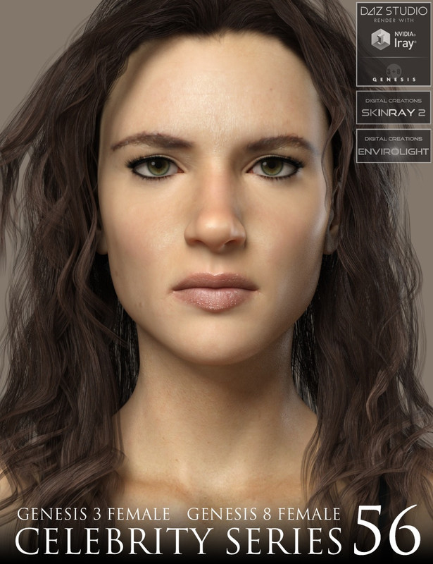 Celebrity Series 56 for Genesis 3 and Genesis 8 Female