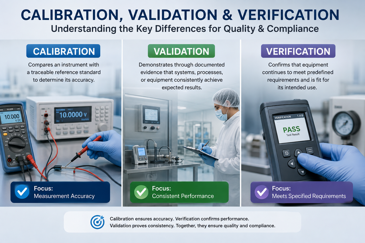 Difference Between Calibration Validation and Verification