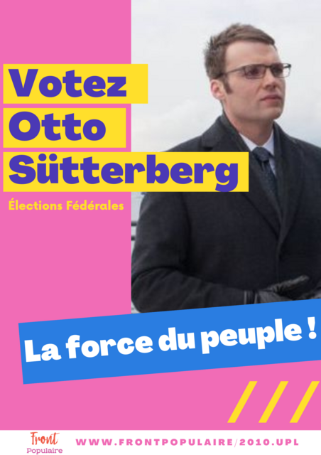 affiche de campagne d'Otto Sütterberg 