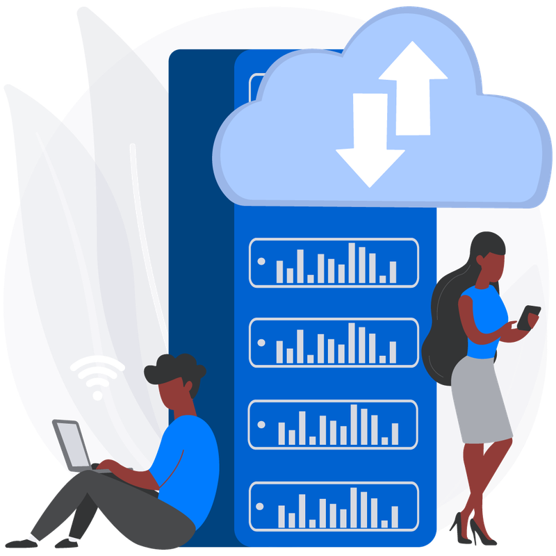 Custom software development illustration