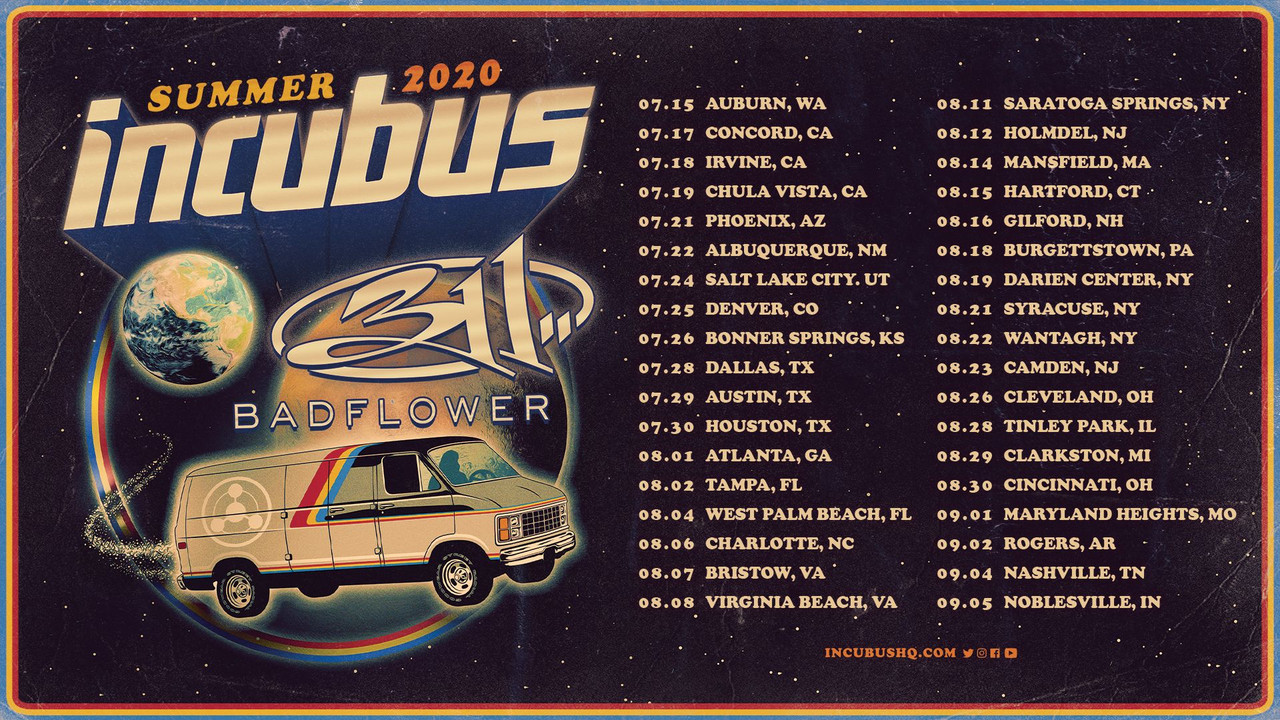 Summer Tour Season Heats Up with Incubus and 311. Shutter 16 Magazine