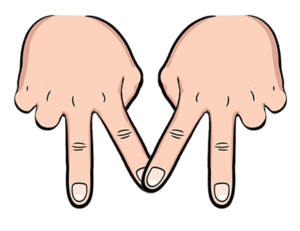 secret hand sign for M