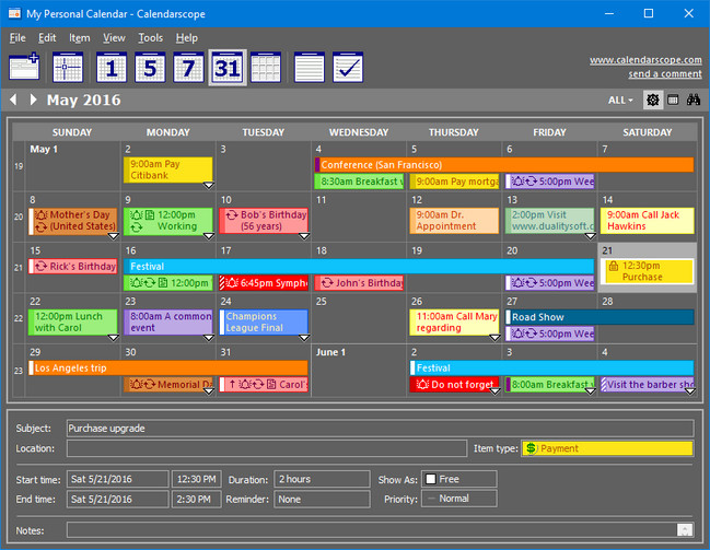 Calendarscope 11.0.4 Portable