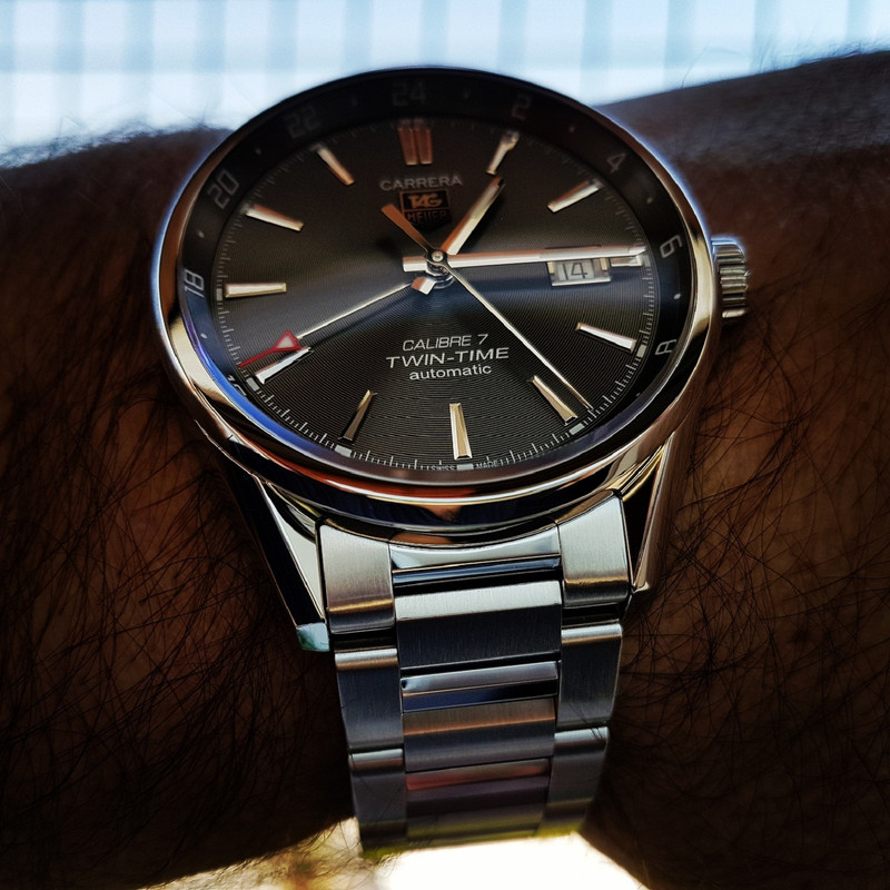 Tag Heuer Carrera Twin Time 41mm Caliber 7 WAR2012  (1)