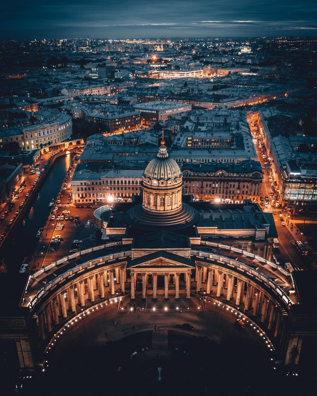 Казанский собор на закате