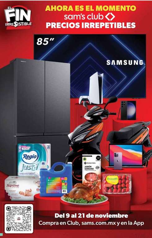 Fin Irresistible 2023 Sam's Club: Cuponera del 9 al 21 de noviembre 
