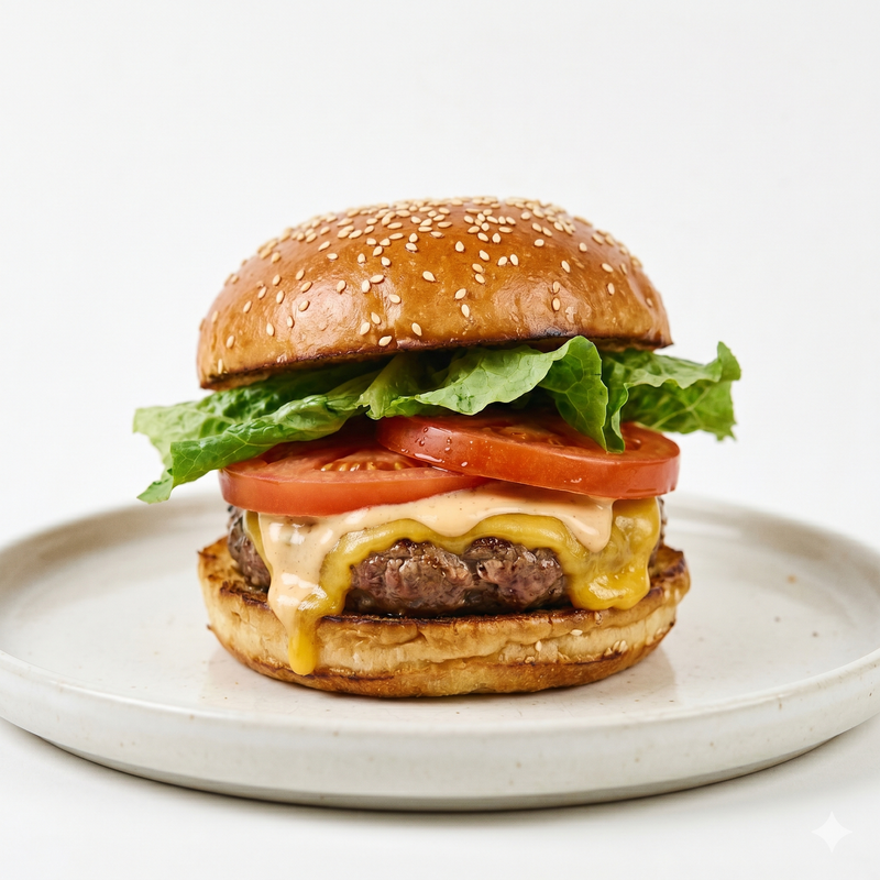 Hamburguesa Con Queso