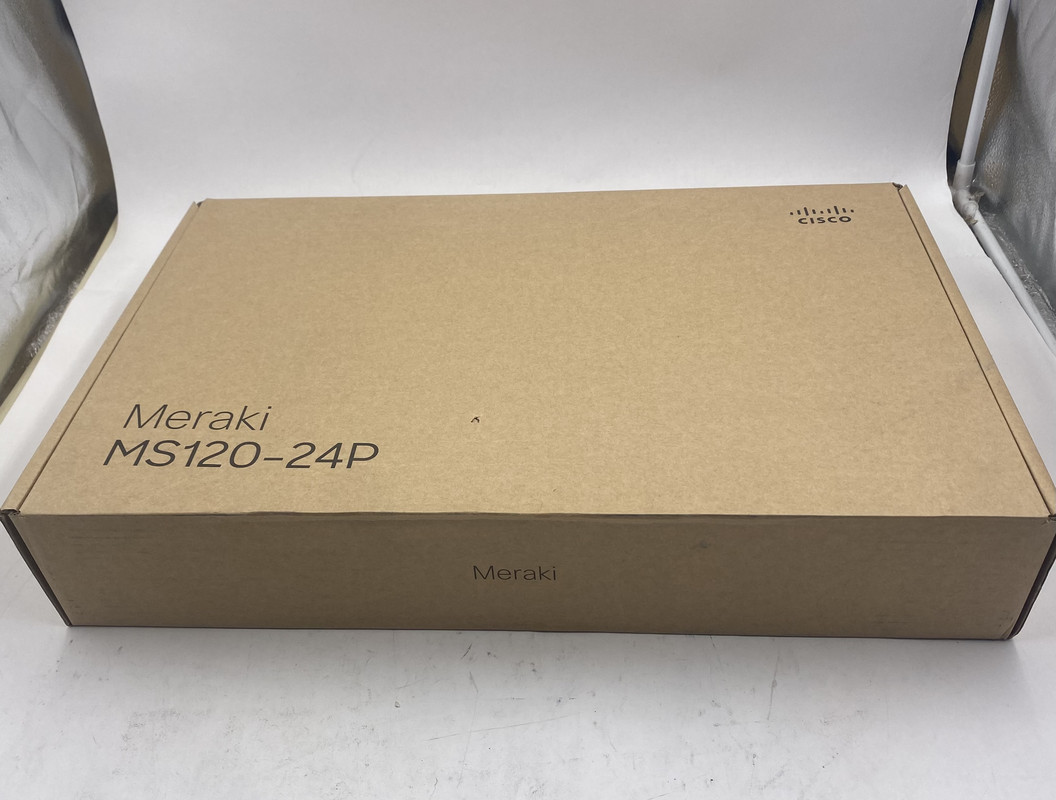 CISCO MS120-24P-HW 600-115020 MERAKI CLOUD MANAGED GIGABIT ETHERNET RACK