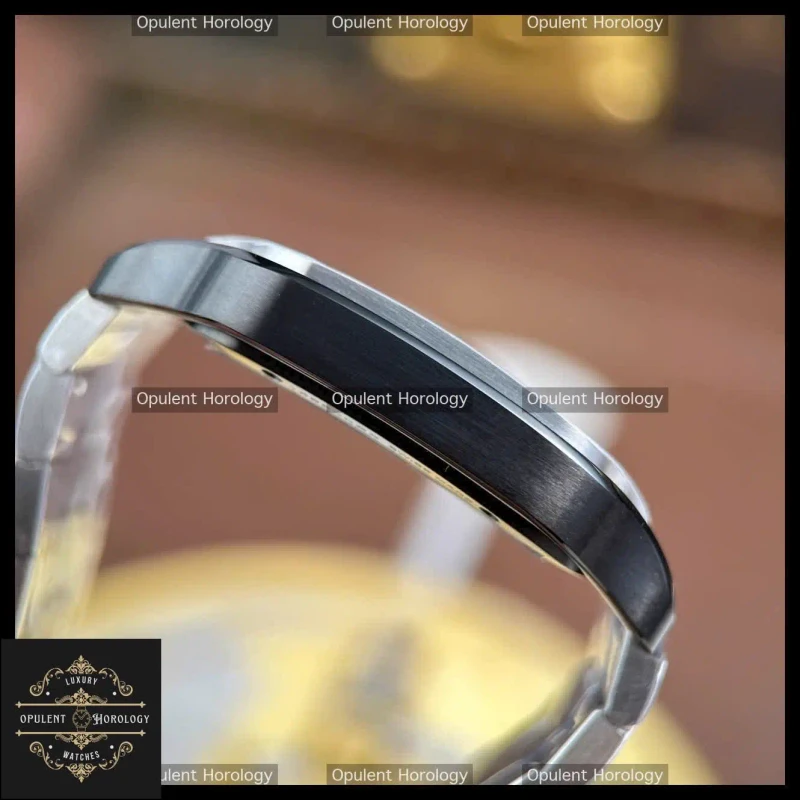 Cartier Santos Skeleton Replica 1:1 Watch Black Bezel 39.8mm Manual Winding Movement