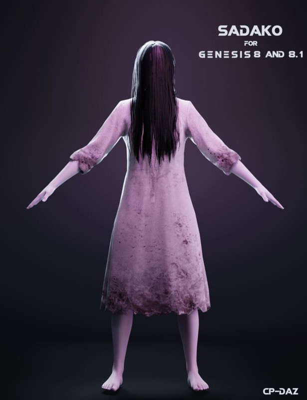 Sadako For Genesis 8 And 8.1 Female
