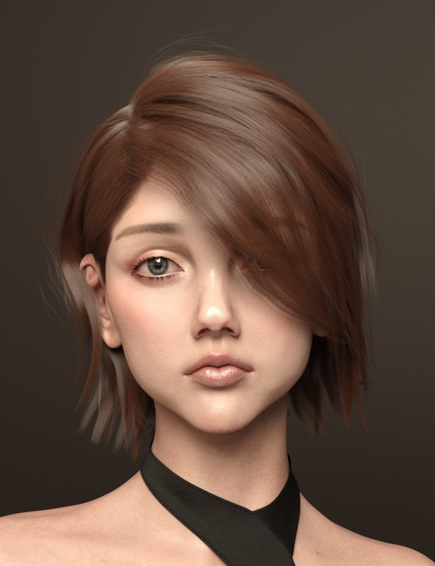 Uerica Hair for Genesis 8 and 8.1 Females