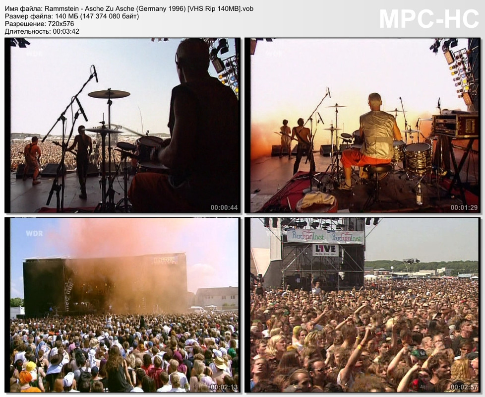 Rammstein - Asche Zu Asche (Germany 1996) [VHS Rip 140MB]