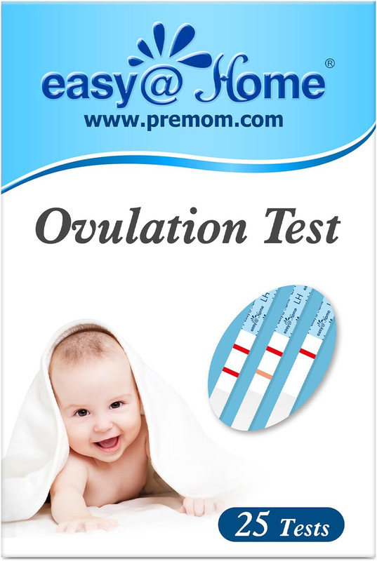 Easy@Home 25 Ovulation Test Strips Kit with Premom App