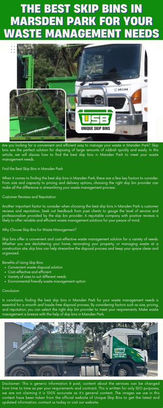 The Best Skip Bins in Marsden Park for Your Waste Management Needs