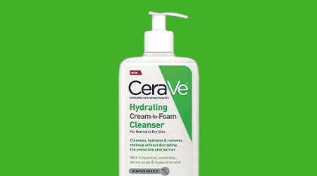 Хидратиращата измиваща крем пяна на CeraVe е с мека кремообразна текстура, която лесно се трансформира в мека пяна при контакт с вода. Ефективно отстранява замърсявания и грим, без да нарушава естествената хидратация на кожата и без усещане за опъване или сухота.