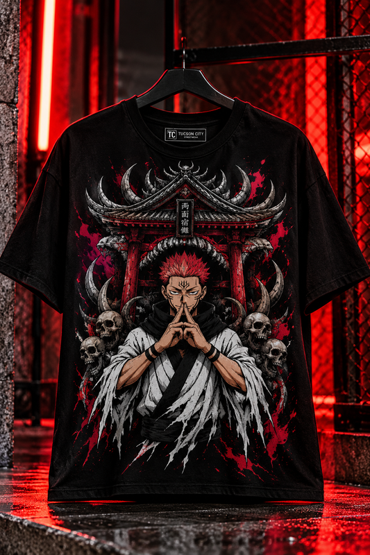 Remera oversize · Templo rojo