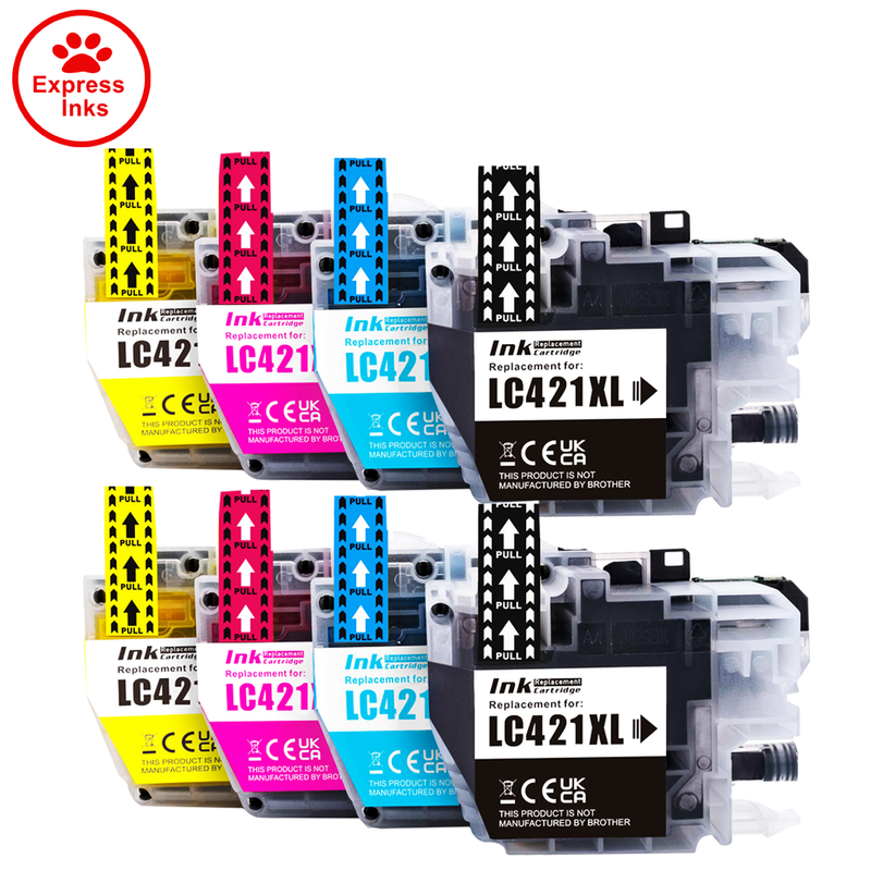 LOTE DE CARTUCHOS DE TINTA LC421XL aptos para Brother DCP-J1050DW J1140DW MFC-J1010DW - Imagen 8 de 18
