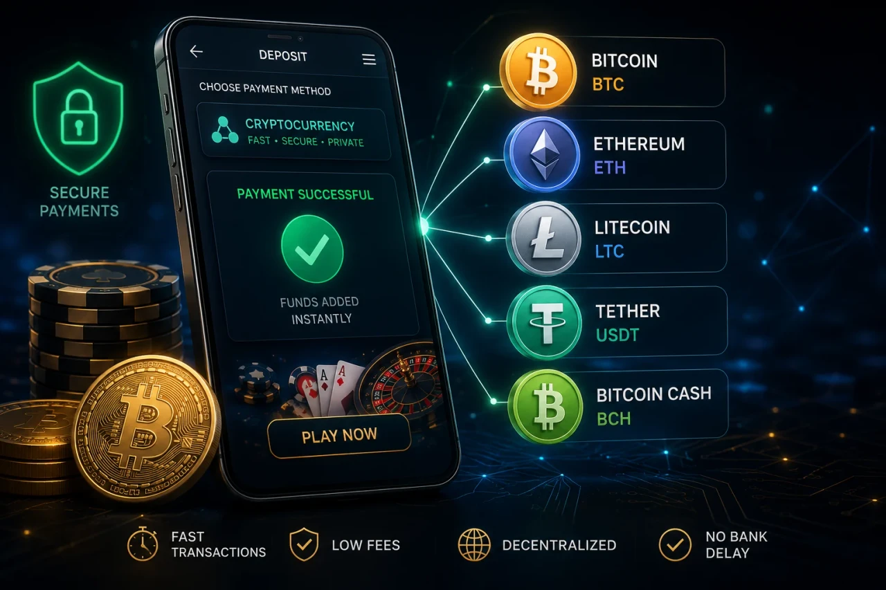 Crypto casino payments Bitcoin Australia