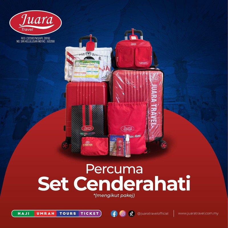 Percuma Set Cenderahati Juara Travel