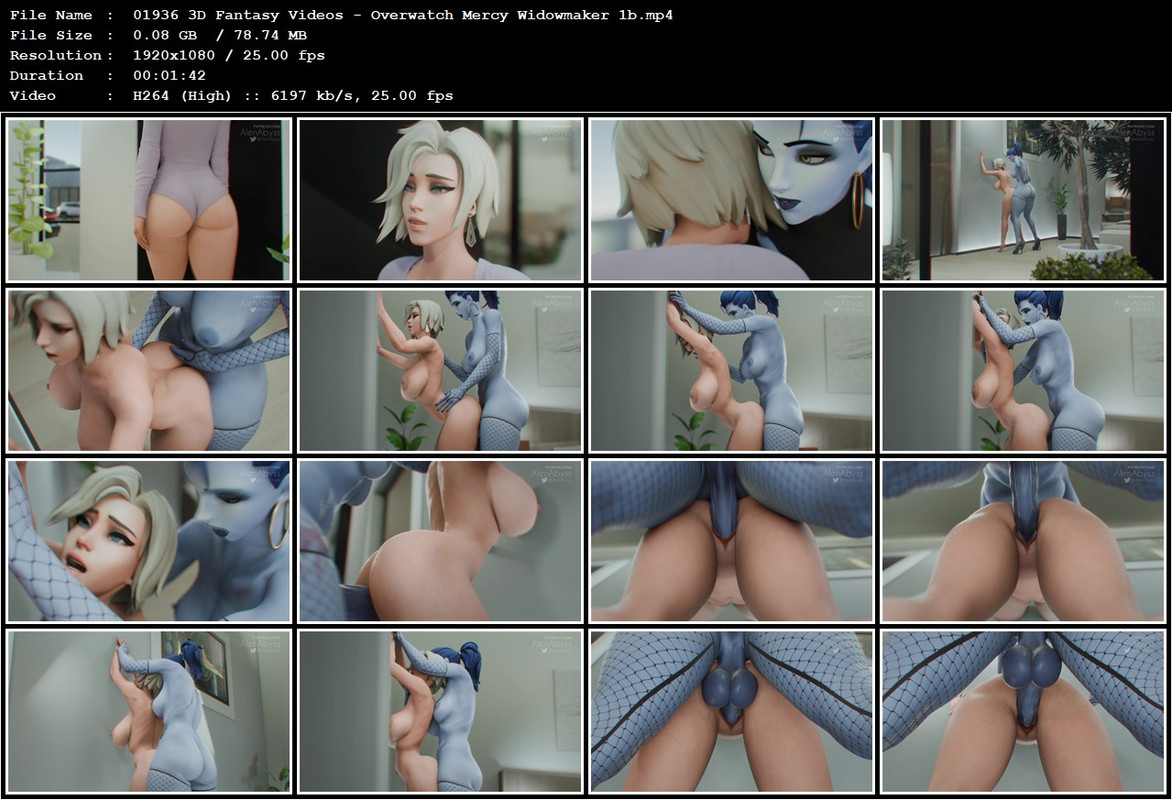 01936 3D Fantasy Videos - Overwatch Mercy Widowmaker 1b.mp4